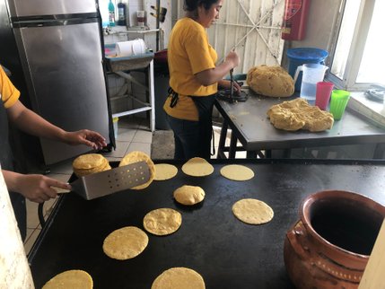 Mais tortillas in Mexico